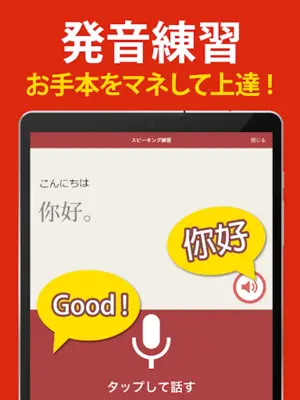 中国語 会話・単語・文法 - 発音練習付きの無料勉強アプリ android App screenshot 3